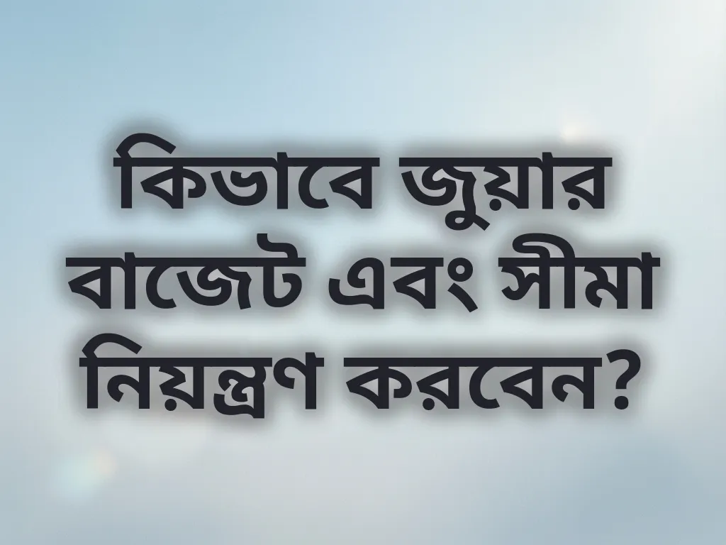 বাজেট টিপস